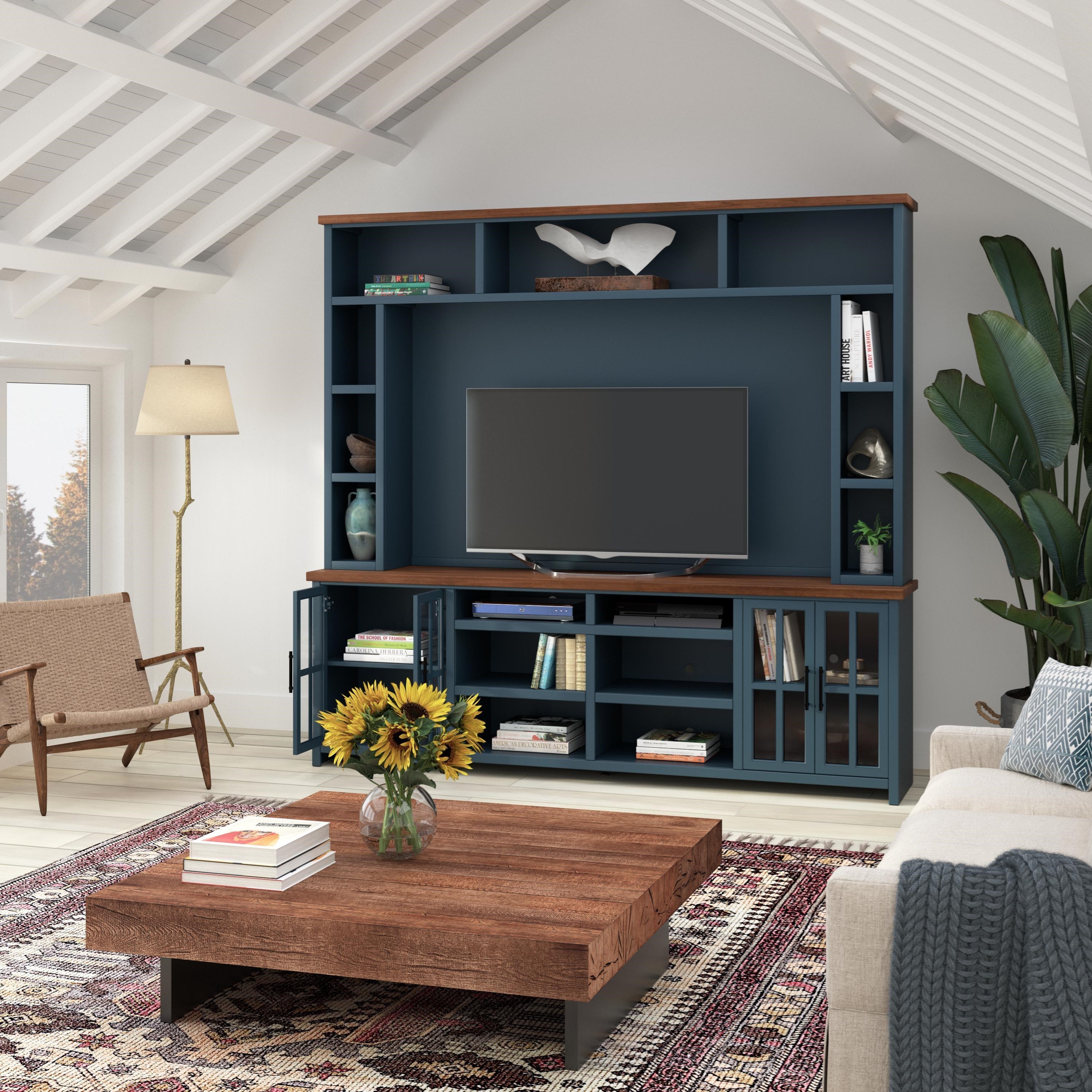 Transitional top entertainment center